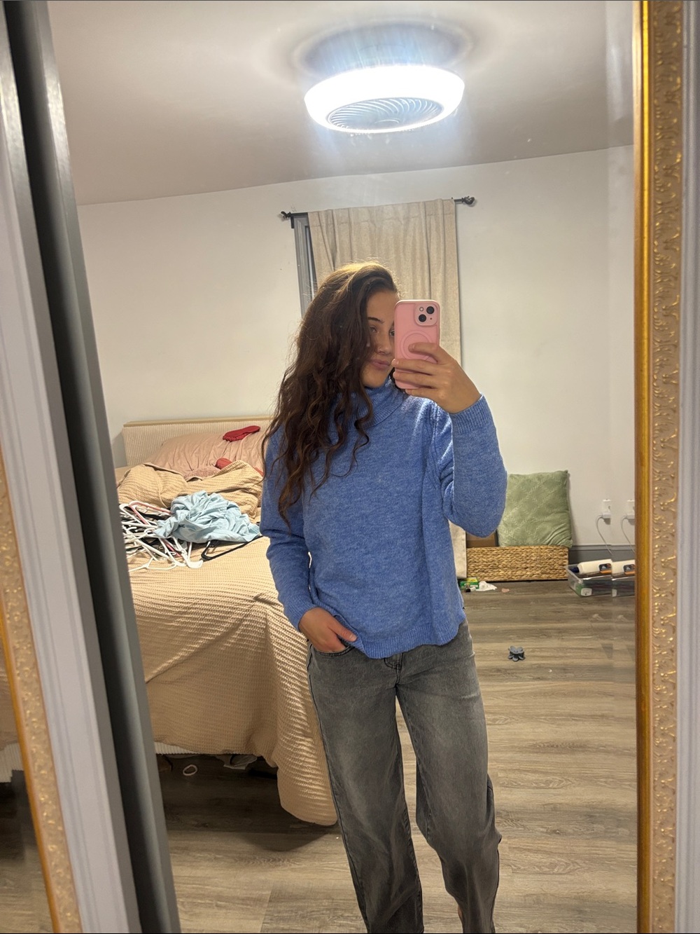 a new day Blue Knit Pullover Sweatshirt - Women